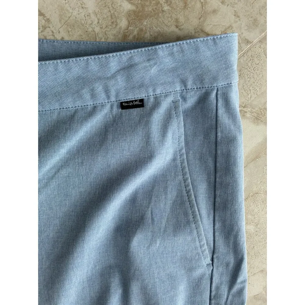 Mens Golf Performance Shorts Sz Travis Mathews Light Blue Size 40